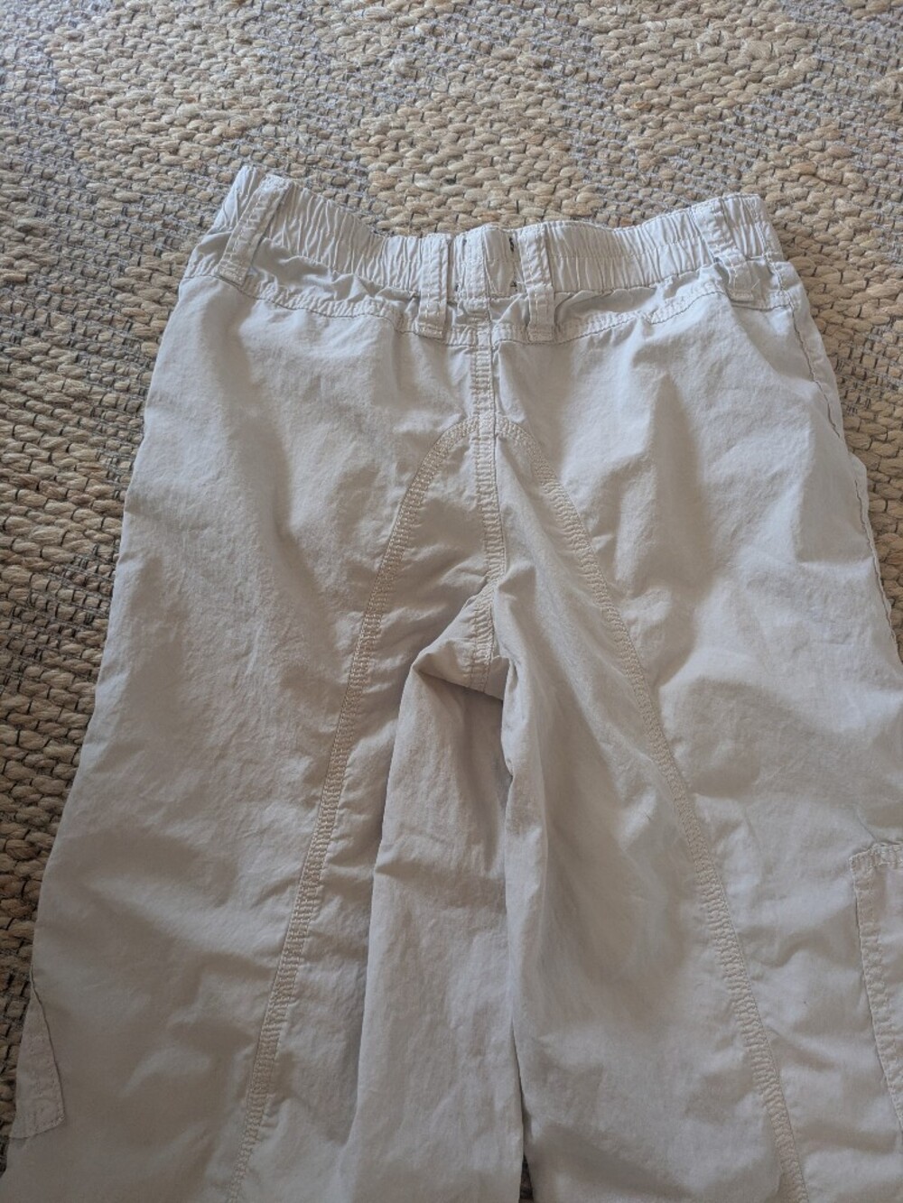 BDG Urban Outfitters Women’s Cream Y2K Cargo Pants Low Rise XS Cotton Blend - Picture 2 of 11